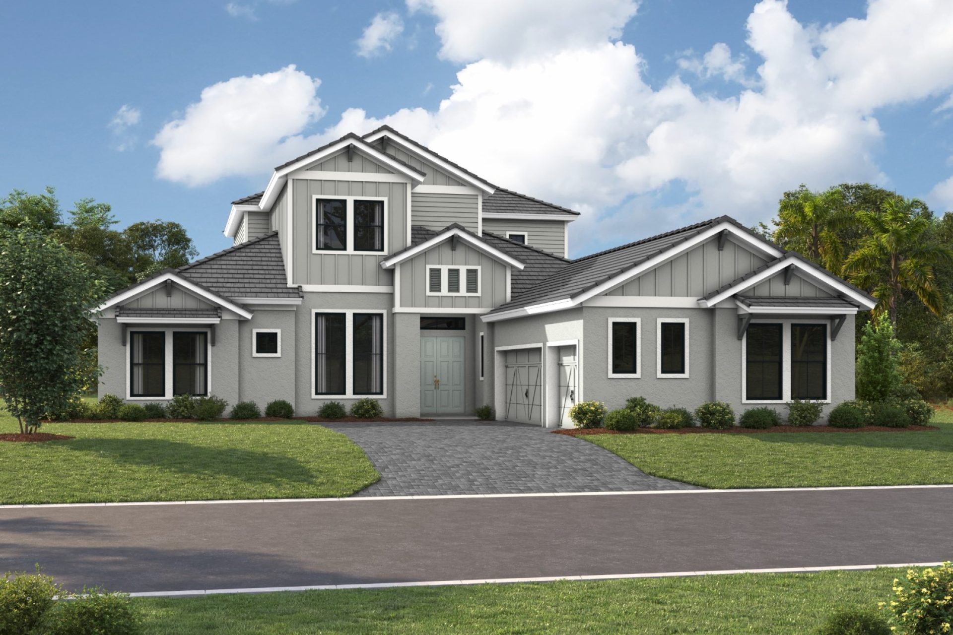 Key Haven III XT - Modern Farmhouse - MFH 09 Color Scheme - Flat Tile - Paver
